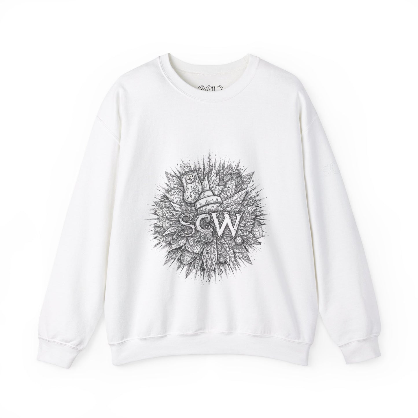 Crewneck Sweatshirt Festive B&W