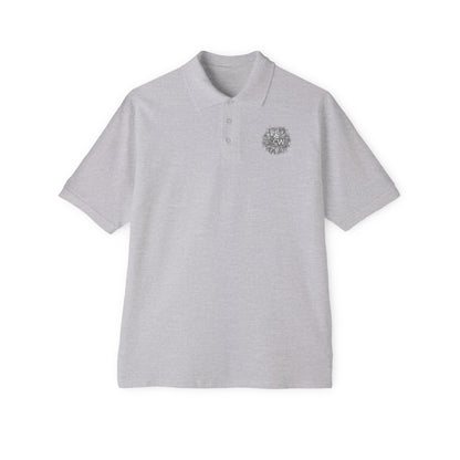 Men's Piqué Polo Festive B&W