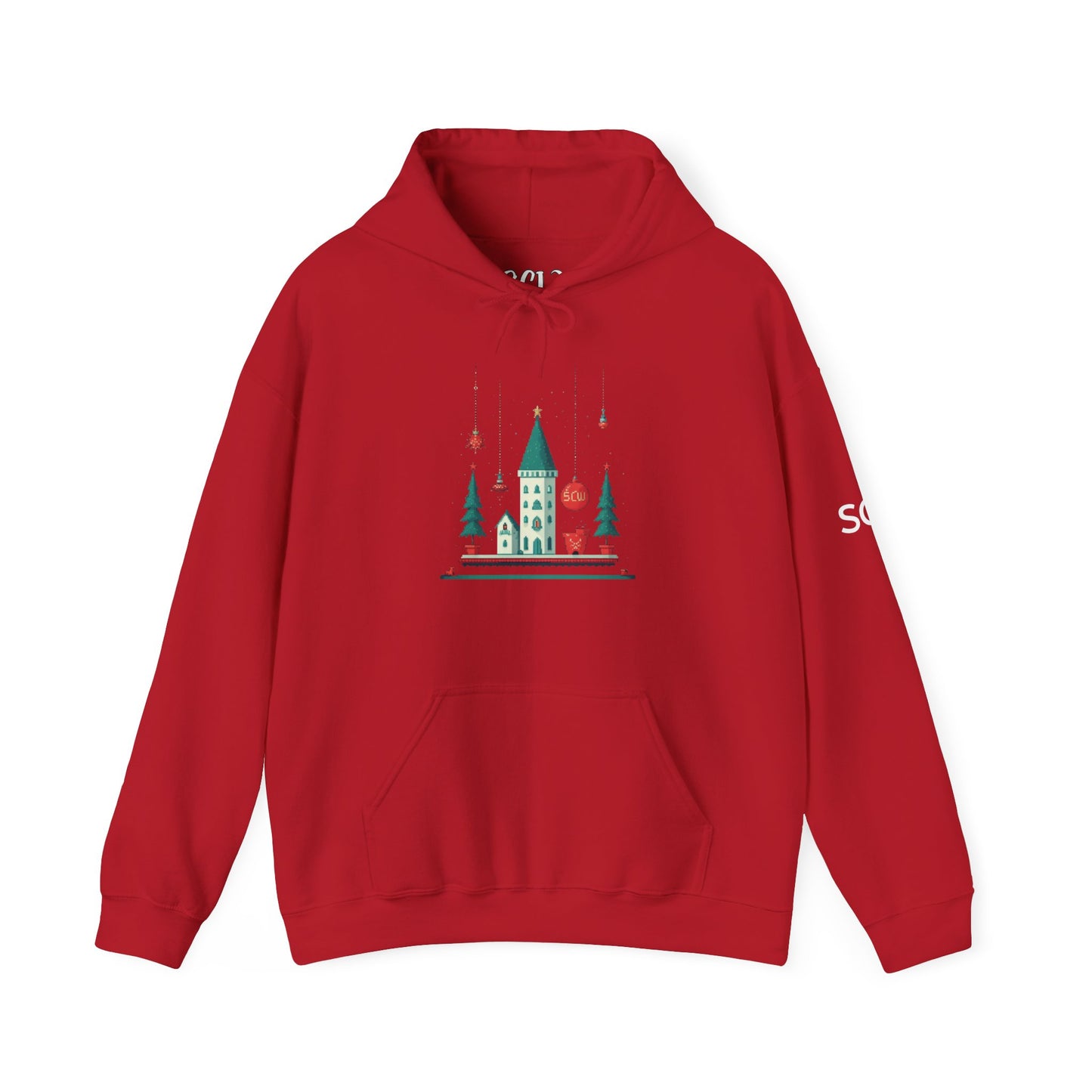 Hooded Sweatshirt Festive Castle