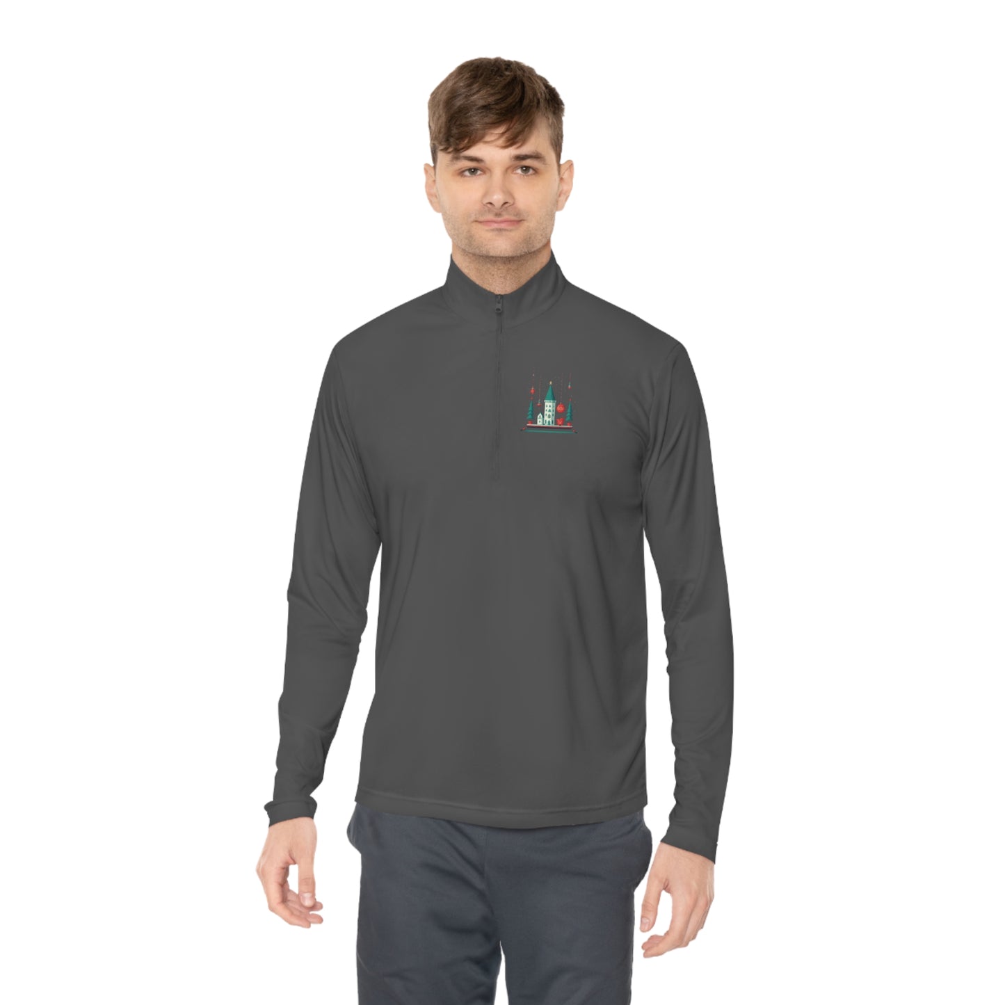 Quarter-Zip Pullover Festive Castle