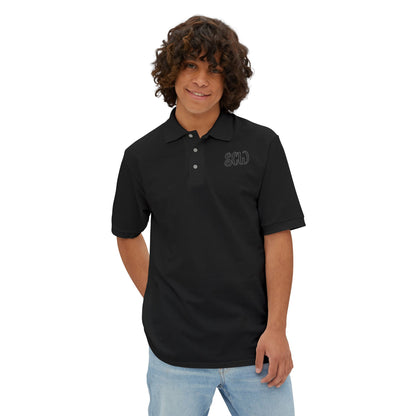 Men's Piqué Polo Blackout