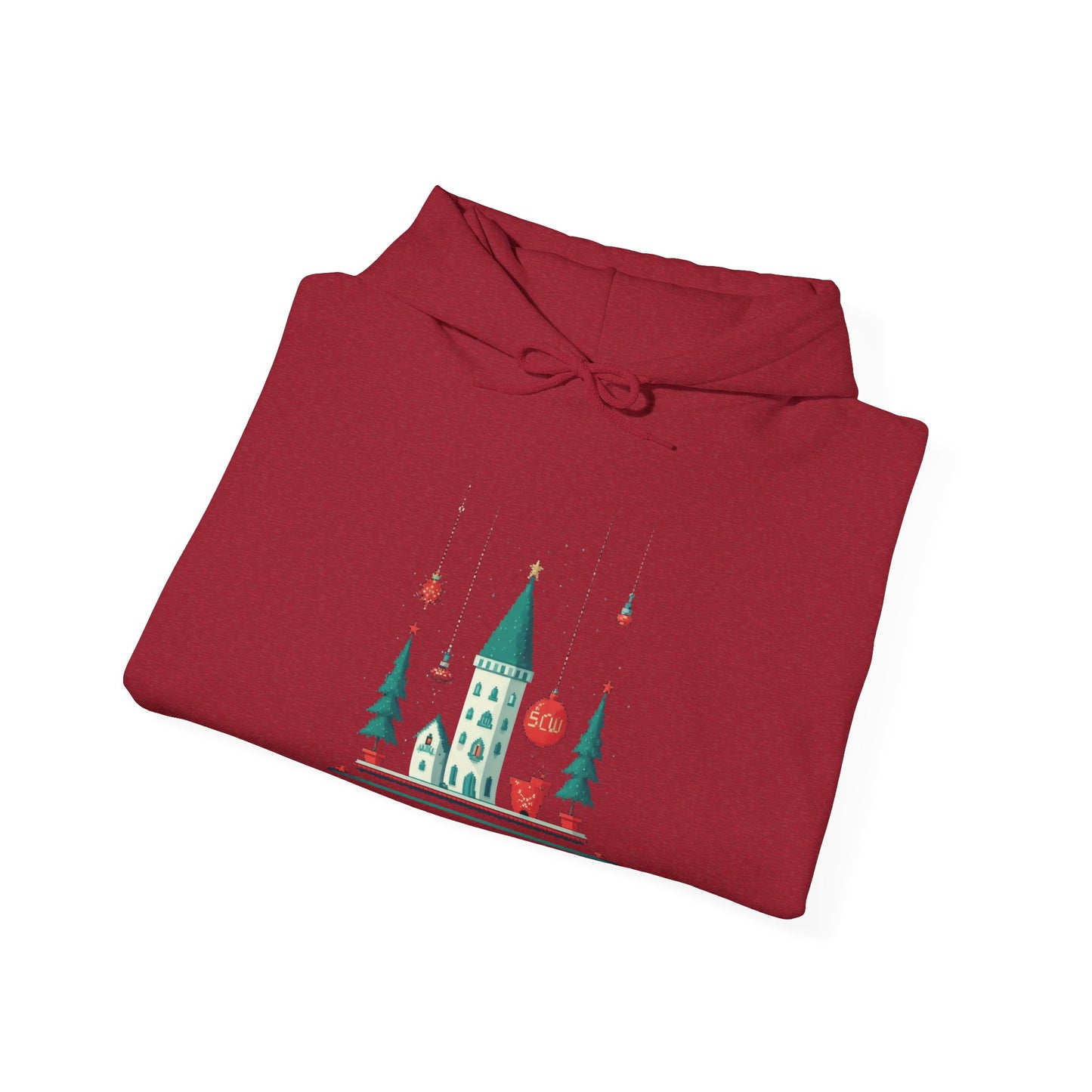 Hooded Sweatshirt Festive Castle