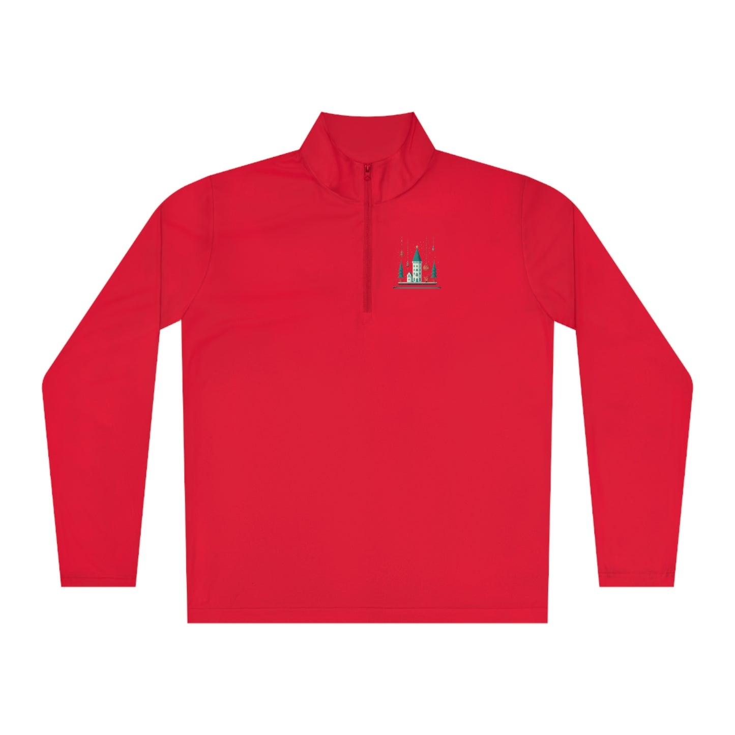 Quarter-Zip Pullover Festive Castle