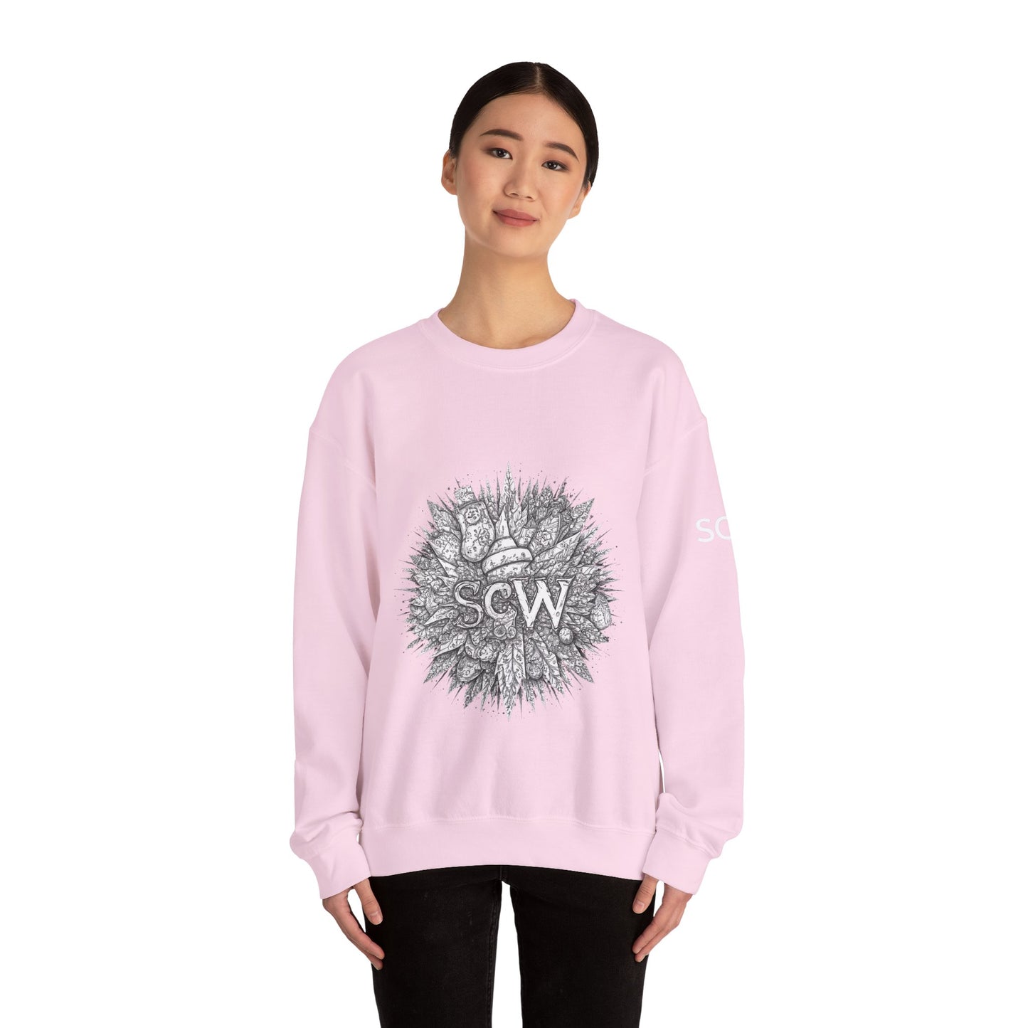 Crewneck Sweatshirt Festive B&W