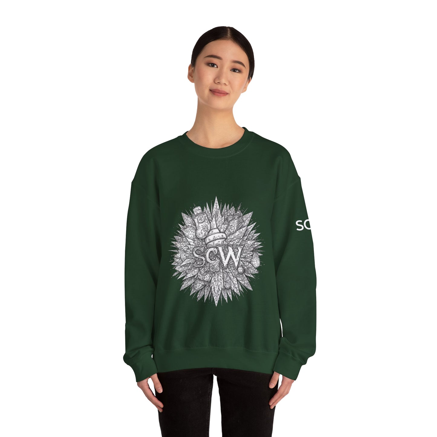 Crewneck Sweatshirt Festive B&W