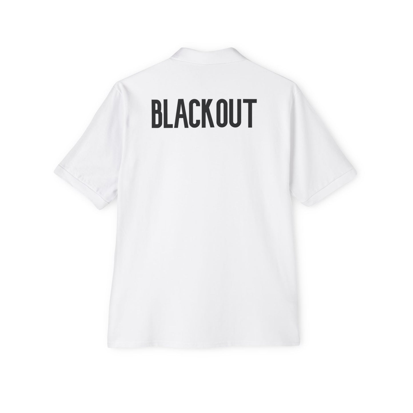 Men's Piqué Polo Blackout