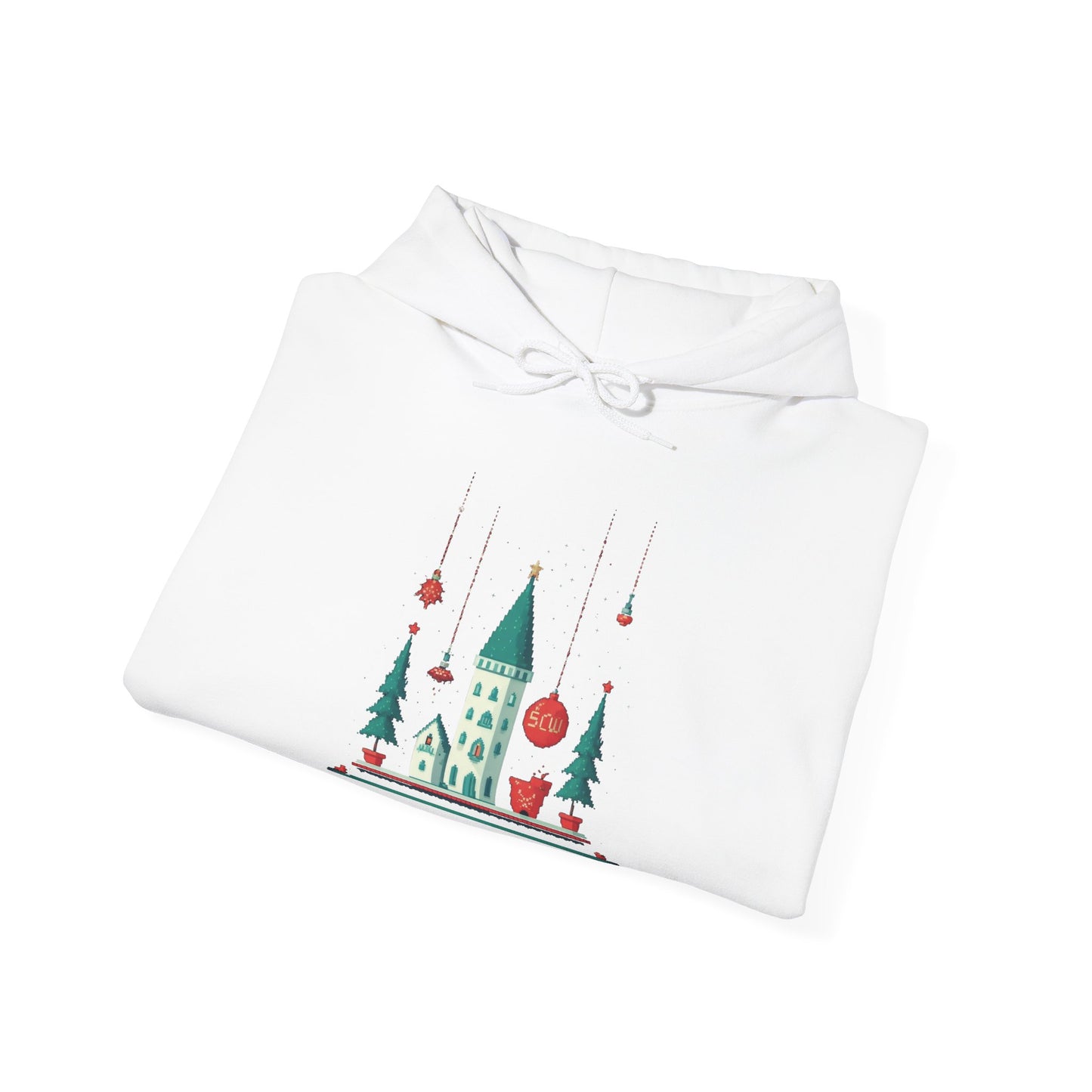 Hooded Sweatshirt Festive Castle