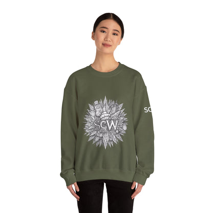 Crewneck Sweatshirt Festive B&W