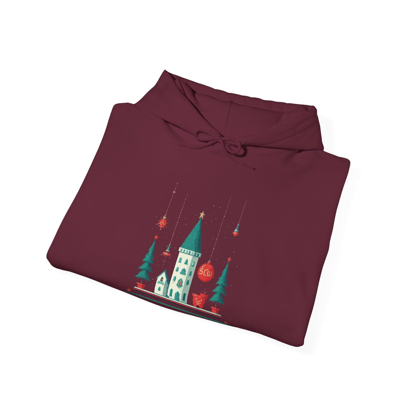 Hooded Sweatshirt Festive Castle