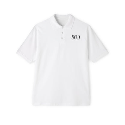 Men's Piqué Polo Blackout