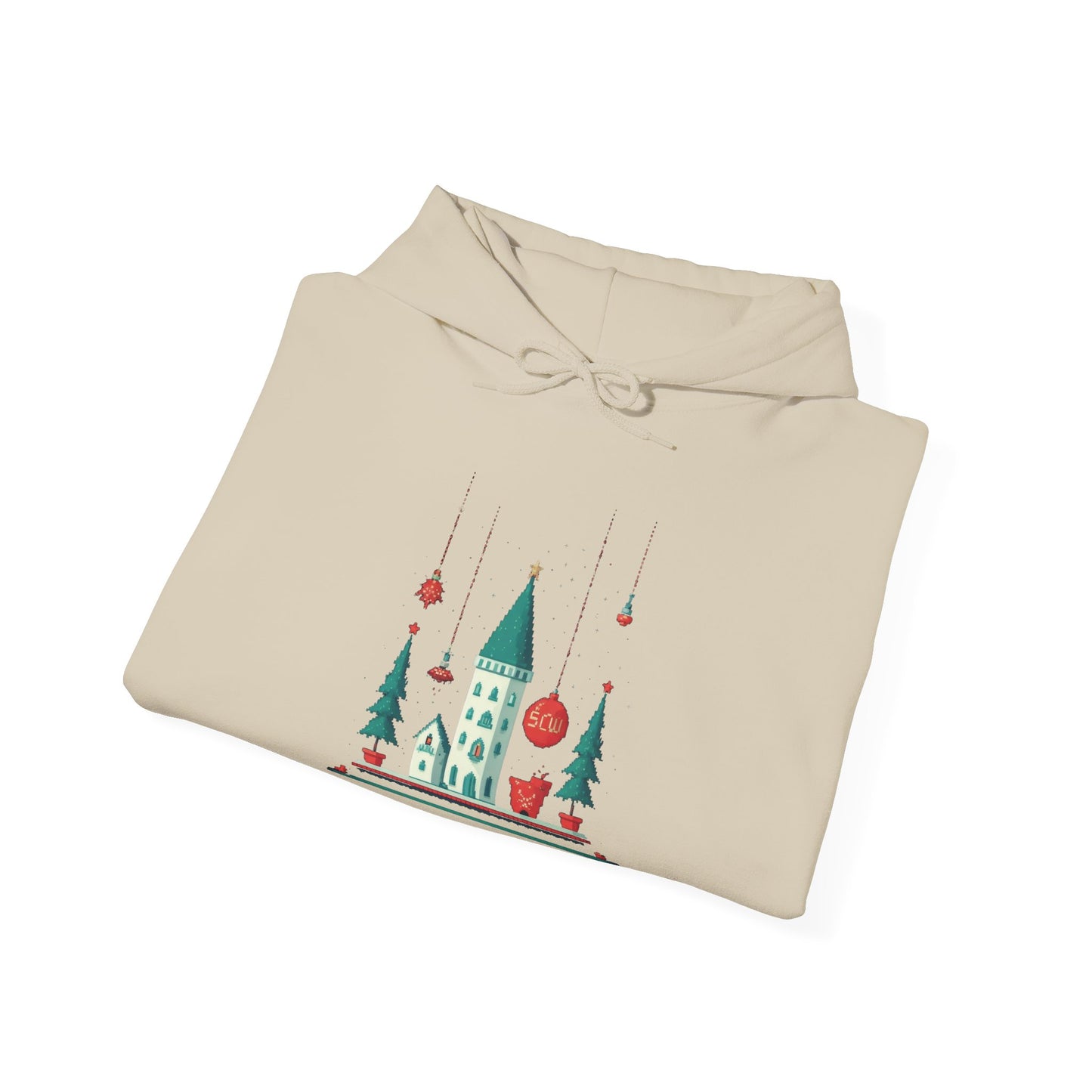 Hooded Sweatshirt Festive Castle