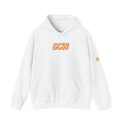 "Stickered" Hooded Sweatshirt