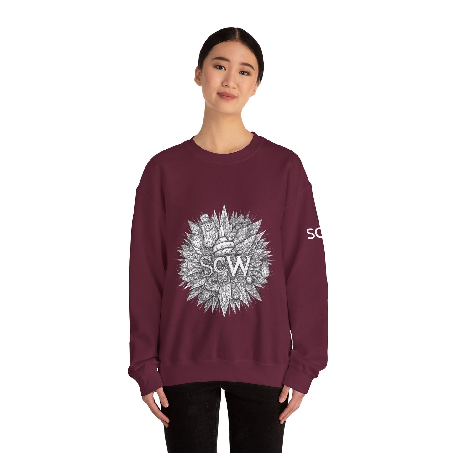 Crewneck Sweatshirt Festive B&W