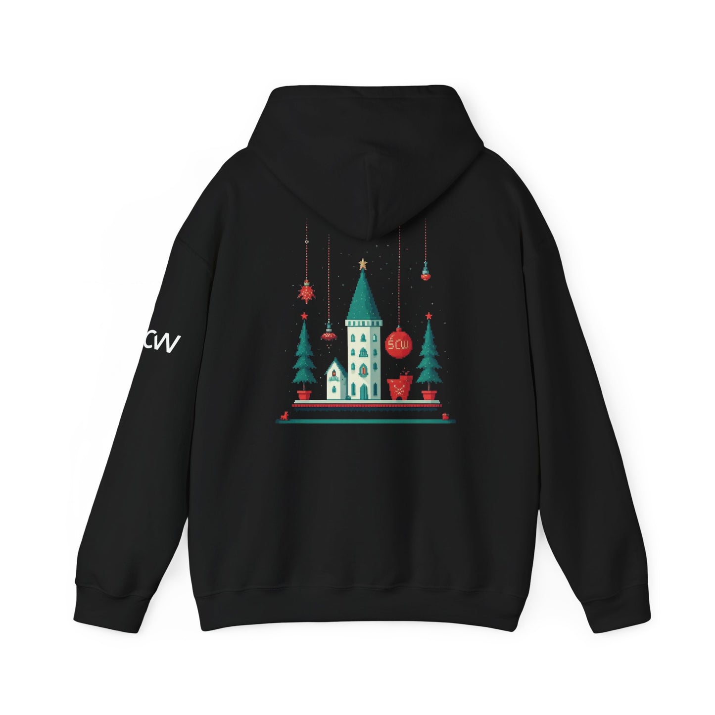 Hooded Sweatshirt Festive Castle