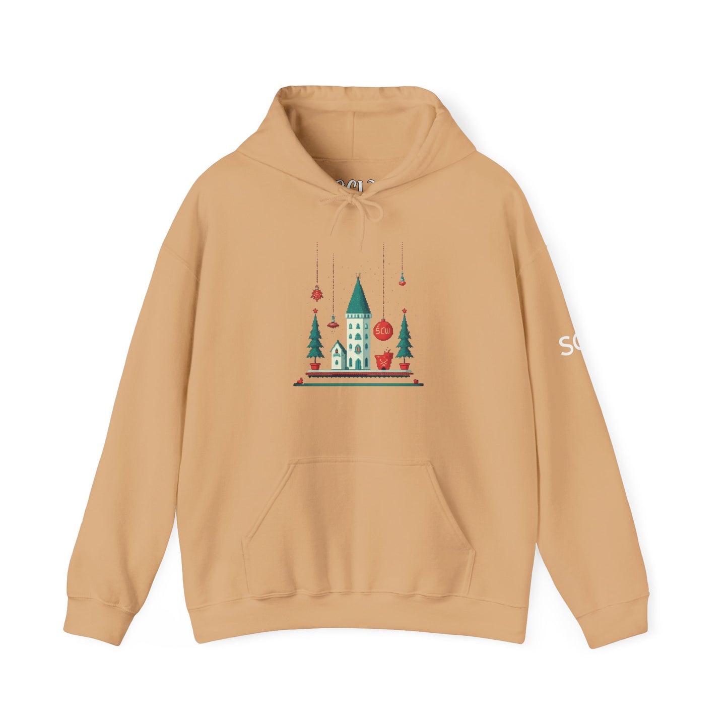 Hooded Sweatshirt Festive Castle