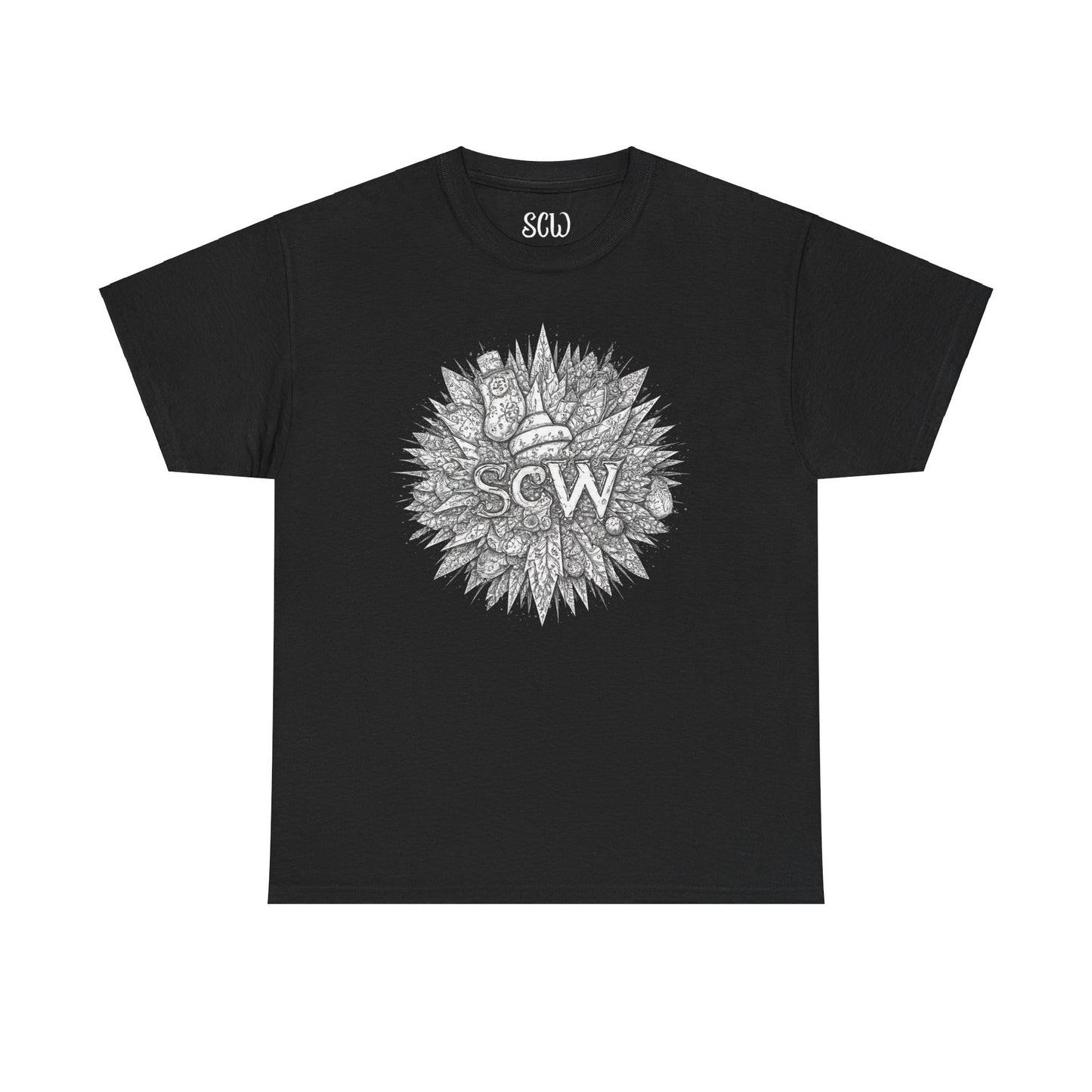 Basic Tee Festive B&W