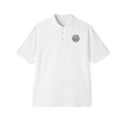 Men's Piqué Polo Festive B&W