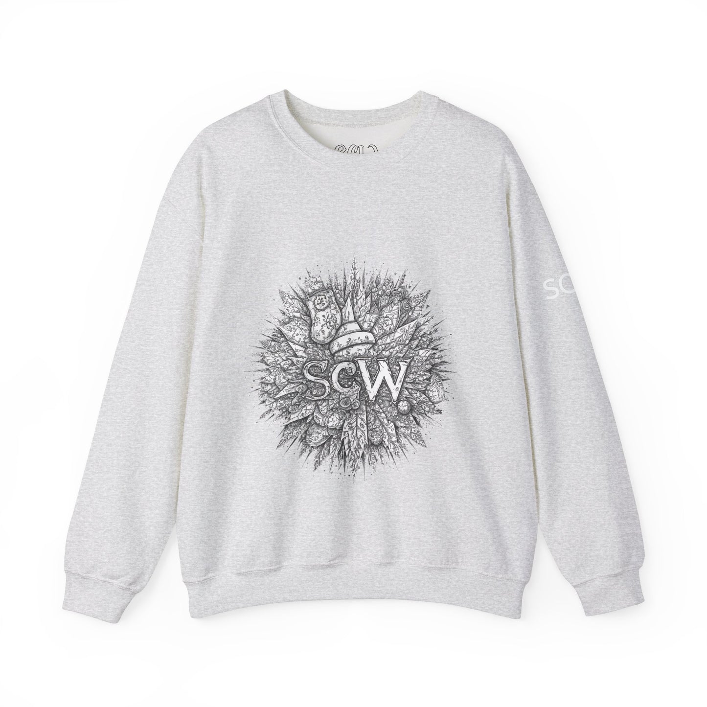 Crewneck Sweatshirt Festive B&W