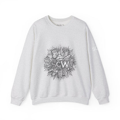 Crewneck Sweatshirt Festive B&W