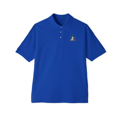 Men's Piqué Polo Festive Castle