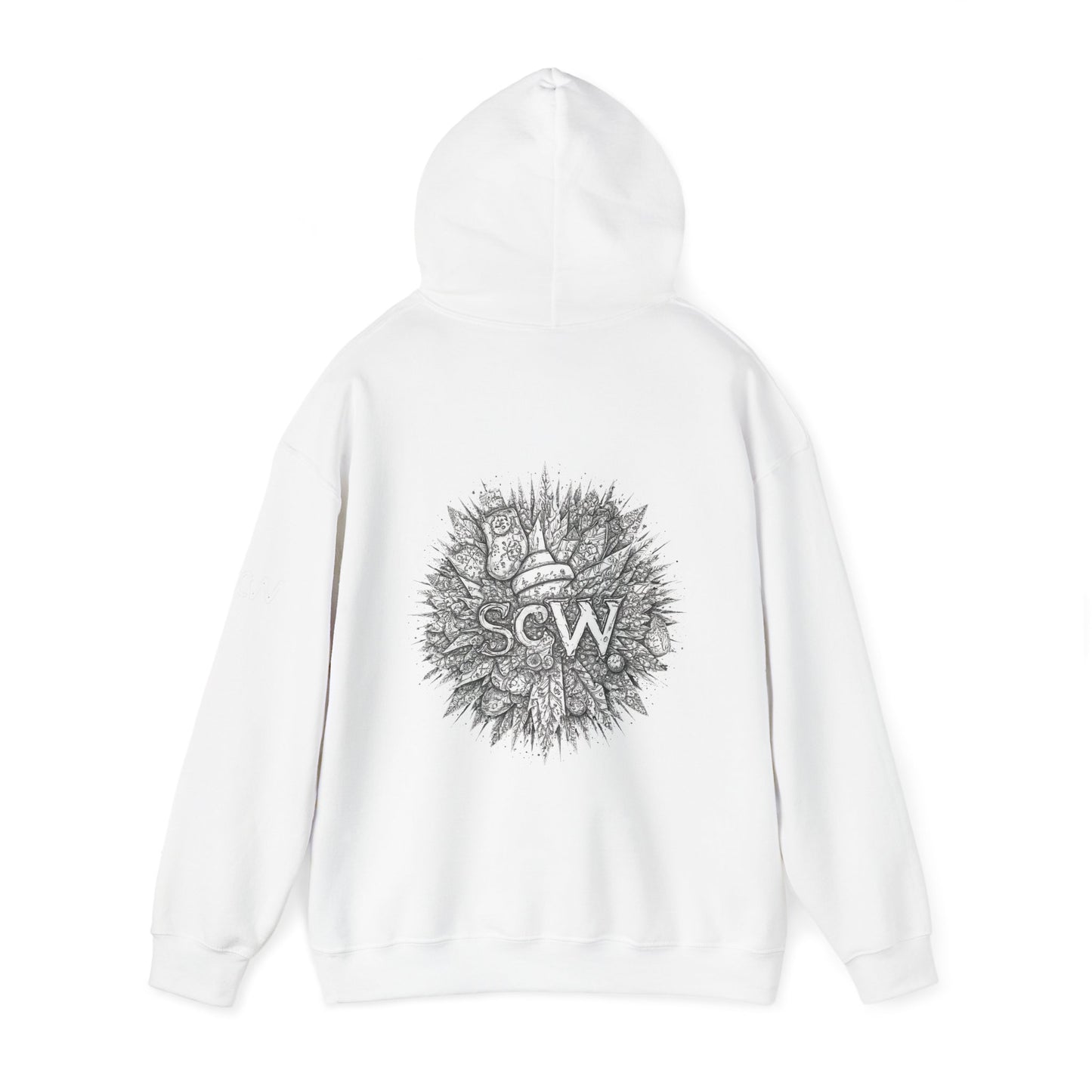 Hooded Sweatshirt Festive B&W