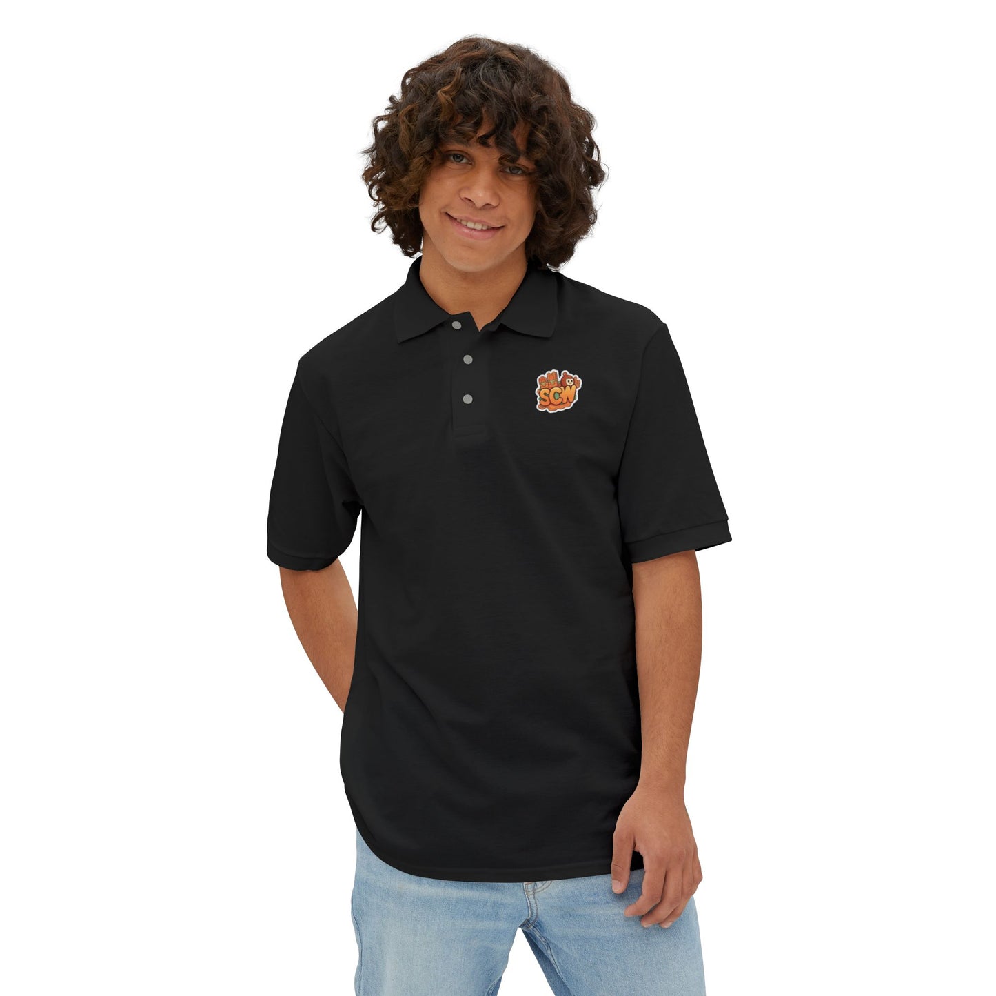 "Stickered 2.0" Men's Piqué Polo