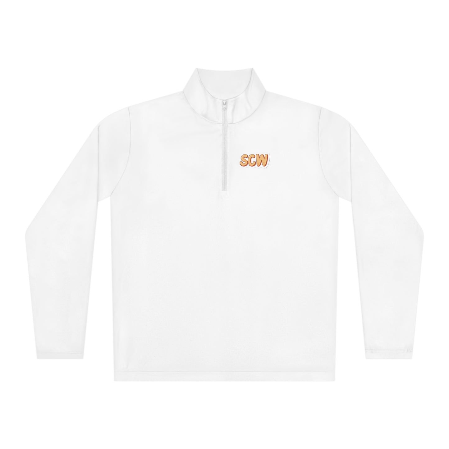 "Stickered" Quarter-Zip Pullover