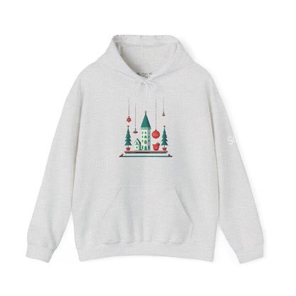 Hooded Sweatshirt Festive Castle