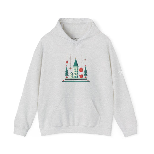 Hooded Sweatshirt Festive Castle