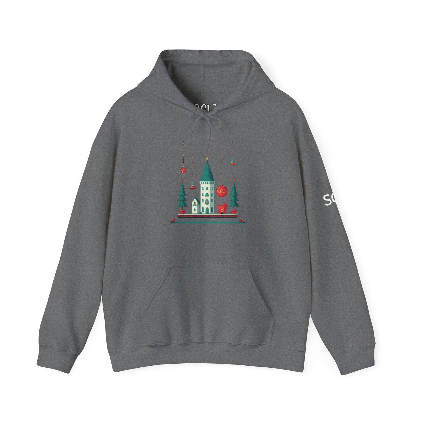 Hooded Sweatshirt Festive Castle