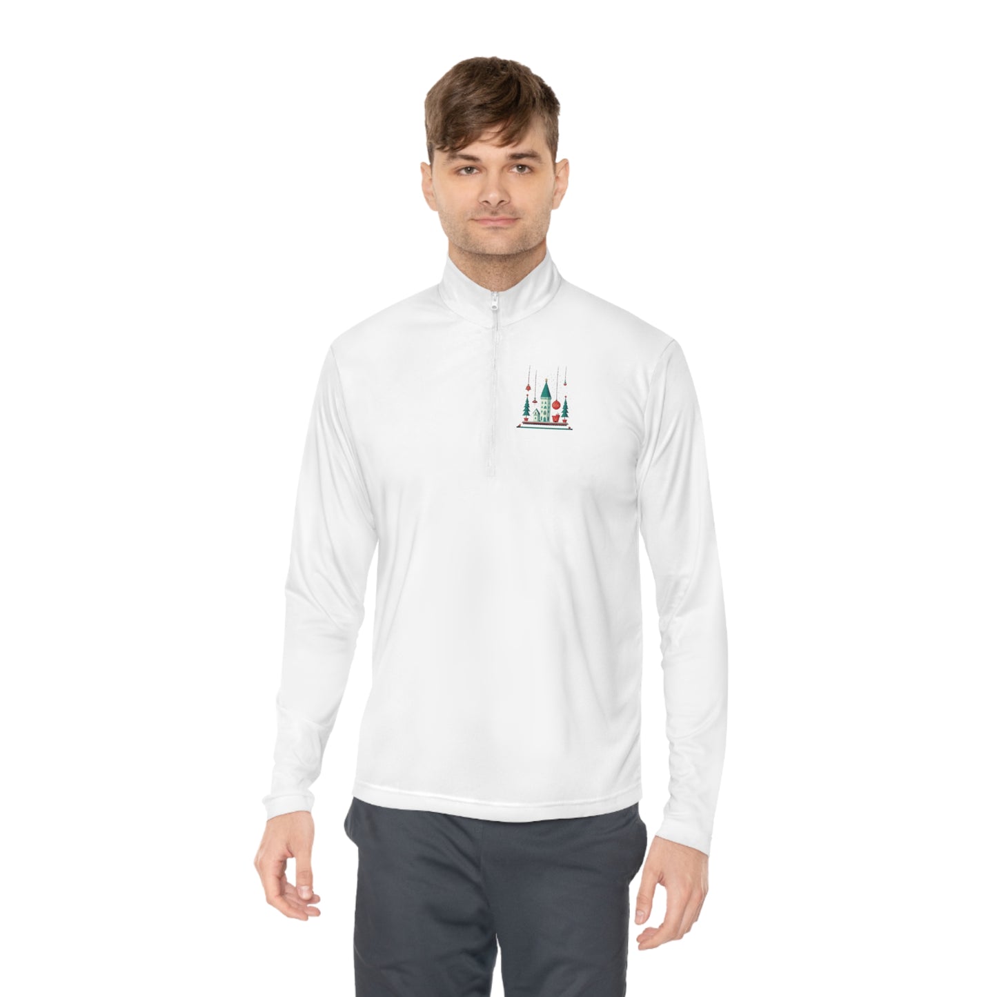 Quarter-Zip Pullover Festive Castle