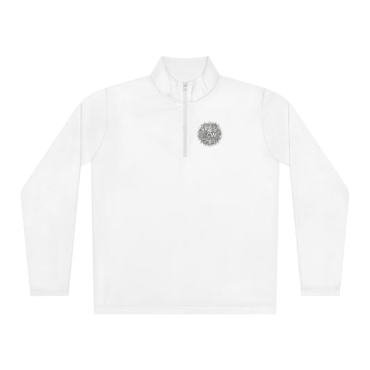 Quarter-Zip Pullover Festive B&W