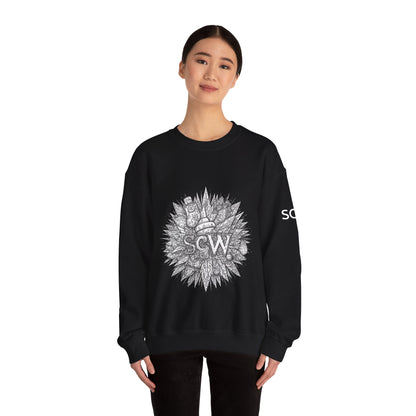 Crewneck Sweatshirt Festive B&W