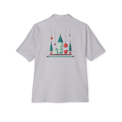 Men's Piqué Polo Festive Castle