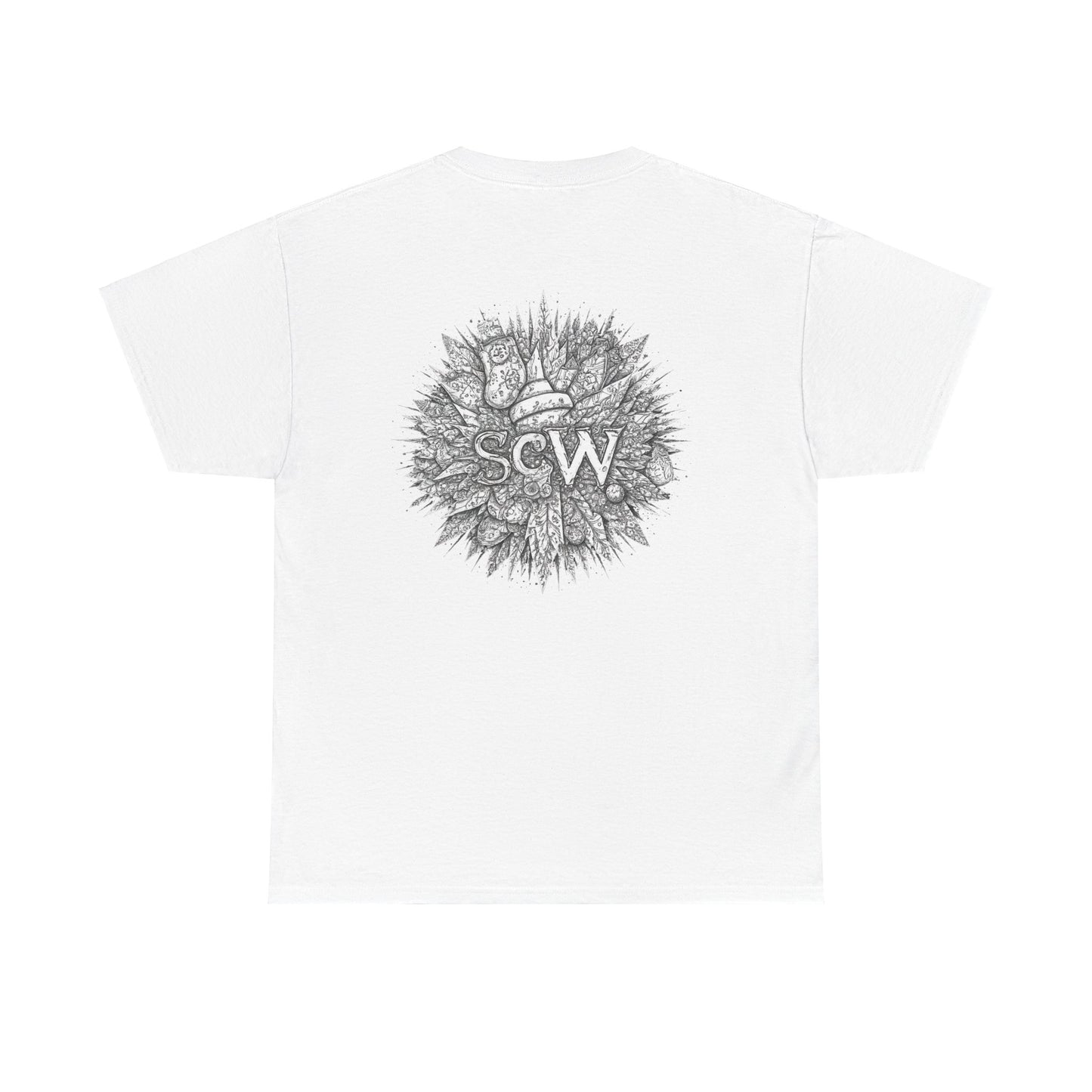 Basic Tee Festive B&W