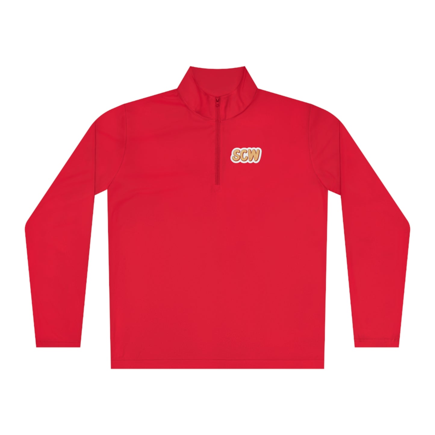 "Stickered" Quarter-Zip Pullover