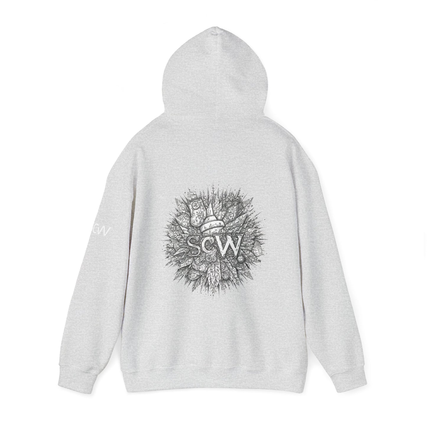 Hooded Sweatshirt Festive B&W