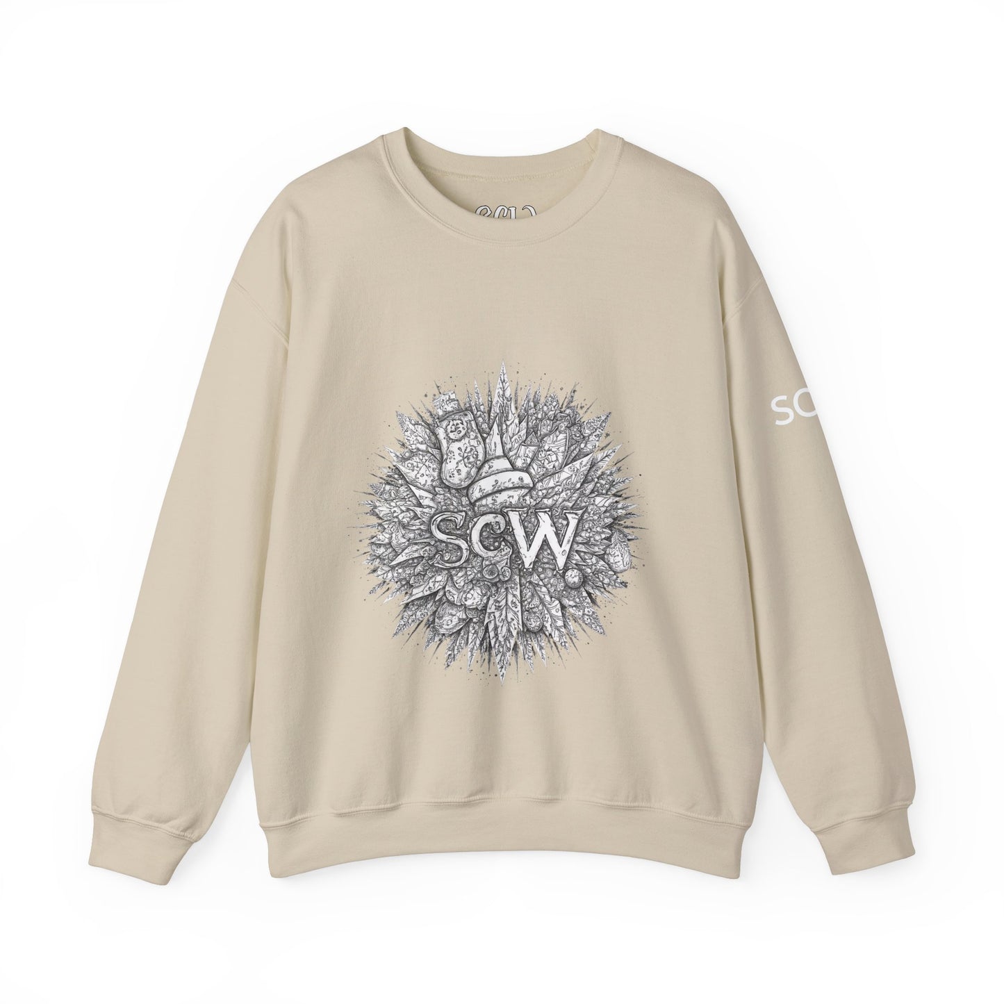 Crewneck Sweatshirt Festive B&W