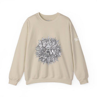 Crewneck Sweatshirt Festive B&W