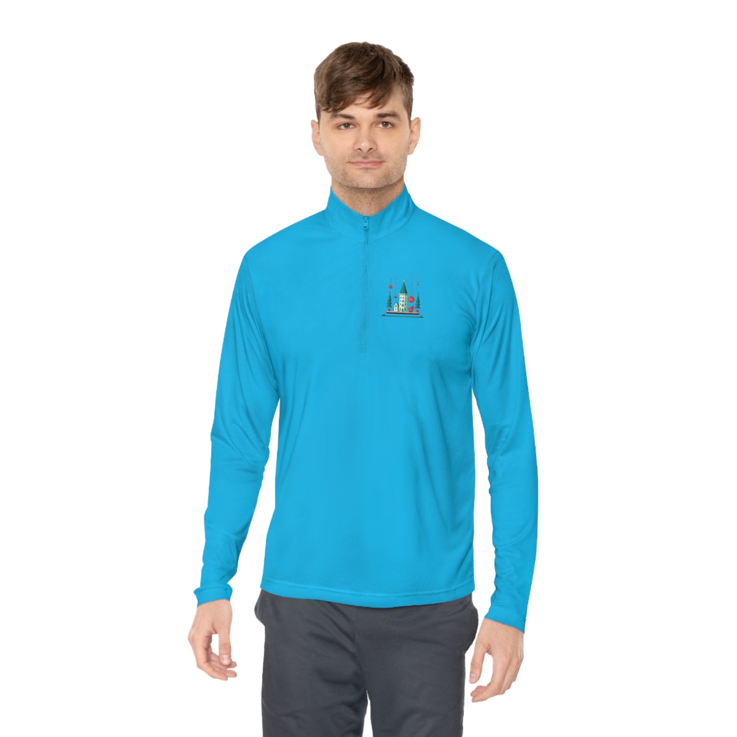 Quarter-Zip Pullover Festive Castle