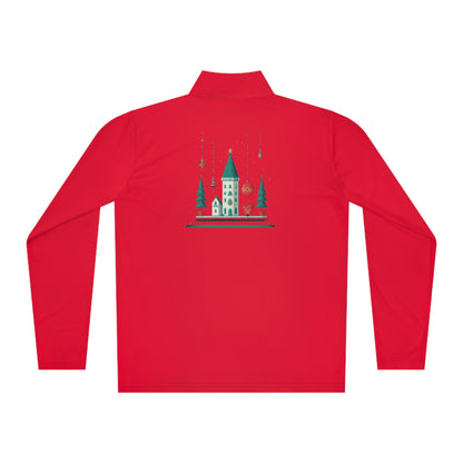 Quarter-Zip Pullover Festive Castle