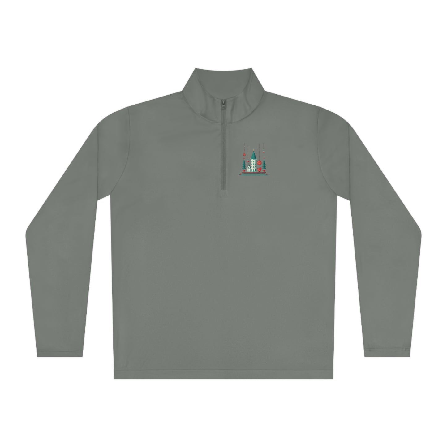 Quarter-Zip Pullover Festive Castle