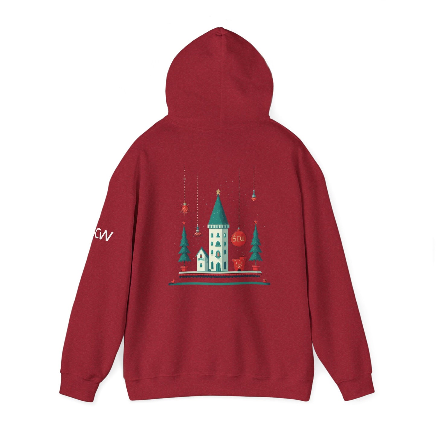 Hooded Sweatshirt Festive Castle