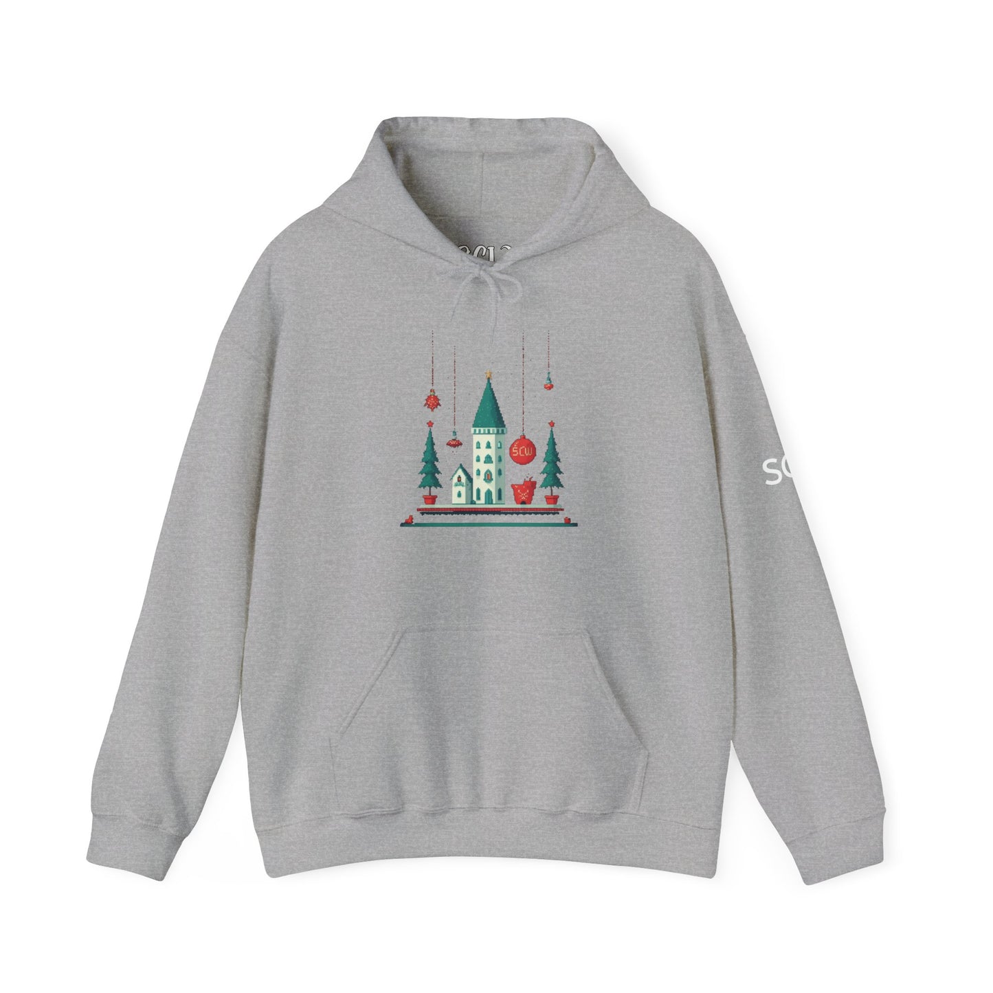 Hooded Sweatshirt Festive Castle