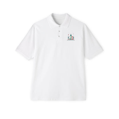 Men's Piqué Polo Festive Castle